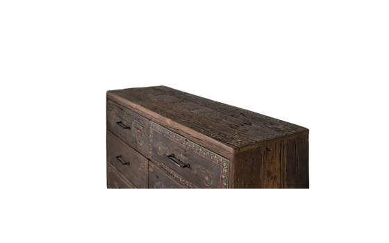 Comoda Rustica Oriental 6 Cajones - Serie Agarden