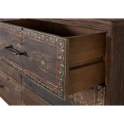Comoda Rustica Oriental 6 Cajones - Serie Agarden