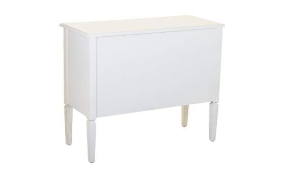 Comoda Vintage Blanca 2 Cajones Decoracion Rejilla Rivazza