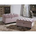 Conjunto 2 Baules Terciopelo Rosa Palido Agniel