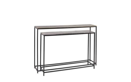 Conjunto 2 Consolas Forja Tapa Oro Plata Serie Argois