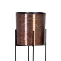 Conjunto 2 Maceteros Metalicos Color Cobre Negro Acriano