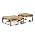 Conjunto 2 Mesa de Centro Estilo Industrial Serie Aristi