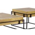 Conjunto 2 Mesa de Centro Estilo Industrial Serie Aristi