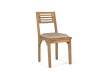 Conjunto 2 Sillas Actuales Madera Natural Tapizadas Serie Asnara