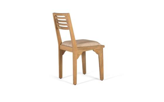 Conjunto 2 Sillas Actuales Madera Natural Tapizadas Serie Asnara