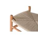 Conjunto 2 Sillas Actuales Madera Natural y Cuerda Asnara