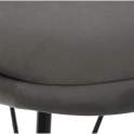 Conjunto 2 Sillas Modernas Tapizadas Gris Patas Metalicas Airsan