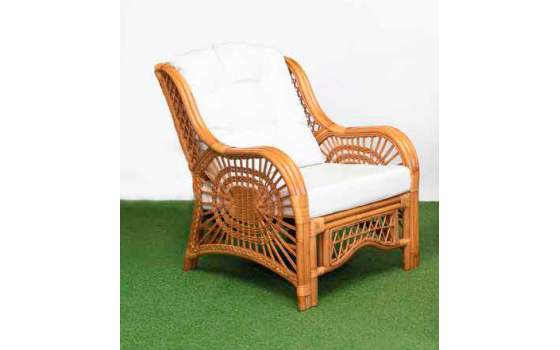 Conjunto 2 Sillones 1 Sofa  Mesa Rattan Medula Tapizado Juncalet