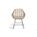 Conjunto 2 Sillones Rattan Forja Cojin Serie Rattanwund