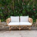 Conjunto 2 Sillones Sofa 2 Plazas Rattan Tapizado Serie Alakau Conjunto 2 Sillones Sofa 2 Plazas Rattan Tapizado Serie Alakau