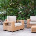 Conjunto 2 Sillones Sofa y Mesa en Medula de Rattan Alakau Conjunto 2 Sillones Sofa y Mesa en Medula de Rattan Alakau