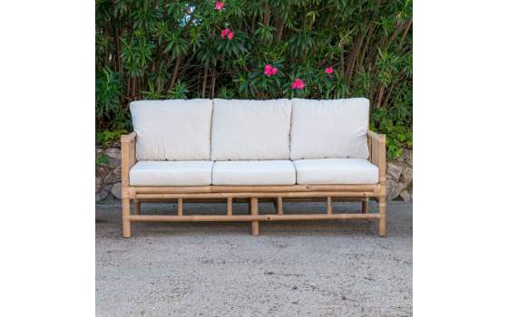 Conjunto 2 Sillones y Sofa de Bambu Rattan Serie Alakau Conjunto 2 Sillones y Sofa de Bambu Rattan Serie Alakau
