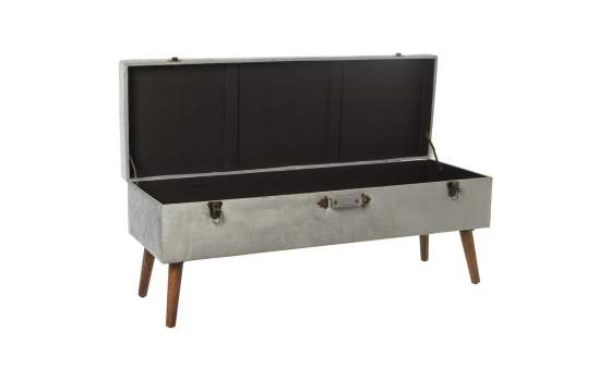 Conjunto 3 Banquetas Baul Tapizadas Estilo Actual Serie Alarnat