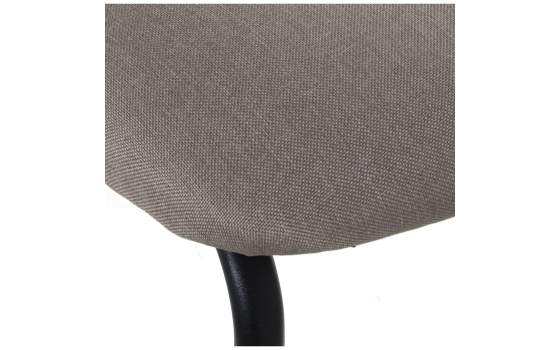 Conjunto 4 Sillas Metal Negro Asiento Respaldo Beige Adelasa