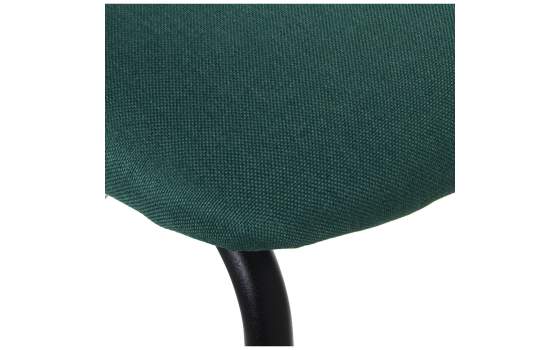 Conjunto 4 Sillas Metal Negro Asiento Respaldo Verde Adelasa