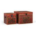 Conjunto de 2 Baules Decorativos Orientales Serie Acley