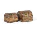Conjunto de 2 Baules Pequeños con Decoracion Incrustada Aguray