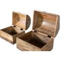 Conjunto de 2 Baules Pequeños con Decoracion Incrustada Aguray