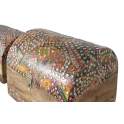 Conjunto de 2 Baules Pequeños con Decoracion Incrustada Aguray