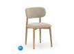 Conjunto de 2 Sillas Madera Actual Tapizada Beige Aguazal