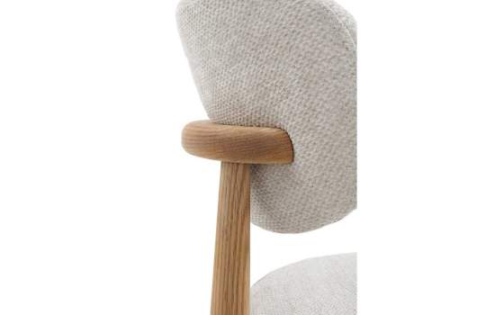 Conjunto de 2 Sillas Madera Actual Tapizada Beige Aguazal