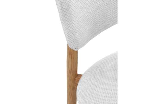 Conjunto de 2 Sillas Madera Actual Tapizada Blanca Aguazal