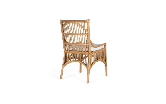 Conjunto de 2 Sillas Rattan natural Tejidas Serie Adiao