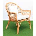 Conjunto de 2 Sillones 1 Sofa y Mesa Rattan Tapizado Juncalet