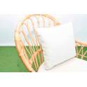 Conjunto de 2 Sillones 1 Sofa y Mesa Rattan Tapizado Juncalet