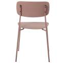 Conjunto de 4 Sillas Madera Metal Rosa Serie Adansi