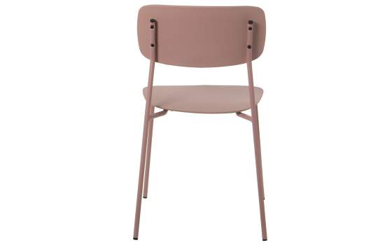 Conjunto de 4 Sillas Madera Metal Rosa Serie Adansi