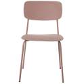 Conjunto de 4 Sillas Madera Metal Rosa Serie Adansi