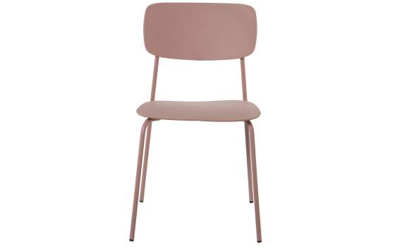 Conjunto de 4 Sillas Madera Metal Rosa Serie Adansi