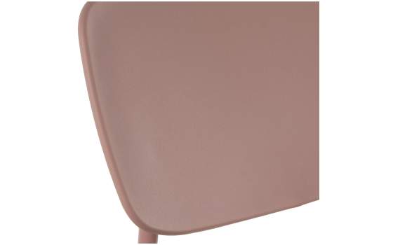 Conjunto de 4 Sillas Madera Metal Rosa Serie Adansi