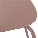Conjunto de 4 Sillas Madera Metal Rosa Serie Adansi