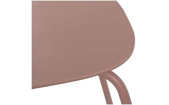 Conjunto de 4 Sillas Madera Metal Rosa Serie Adansi