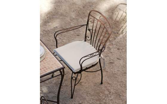 Conjunto Forja Mesa Ceramica y 4 Sillas Sevilla