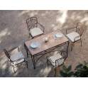 Conjunto Forja Mesa Ceramica y 4 Sillas Sevilla