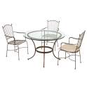 Conjunto Forja Mallorca 4 Sillones y 1 Mesa Forja