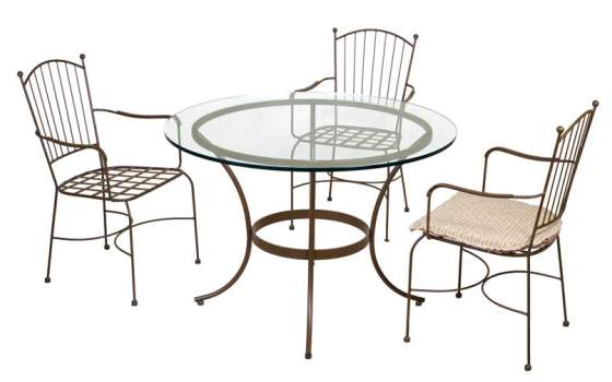 Conjunto Forja Mallorca 4 Sillones y 1 Mesa Forja