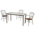 Conjunto Forja Menorca 4 Sillones y Mesa Forja