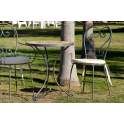 Conjunto Forja Mesa  y 2 Sillas con Cojin