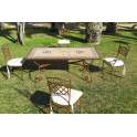 Conjunto Forja Mesa y 4 Sillas y 2 Sillones