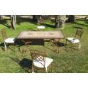 Conjunto Forja Mesa y 4 Sillas y 2 Sillones