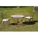 Conjunto Forja Mesa Toledo y 4 Sillones