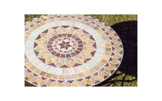 Conjunto Forja Mesa Toledo y 4 Sillones