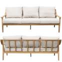 Conjunto Sofa3 Plazas, 2 Sillones y Mesa Serie Aelst