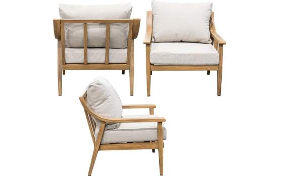 Conjunto Sofa3 Plazas, 2 Sillones y Mesa Serie Aelst