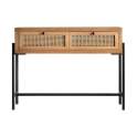 Consola 2 Cajones Rejilla ratan Contemporaneo Serie Azetel